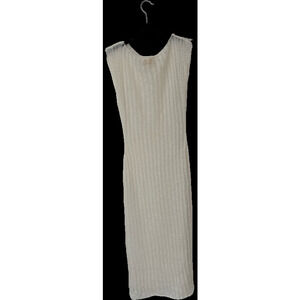 Belle swim Sleeveless ribbed knit maxi dress crochet